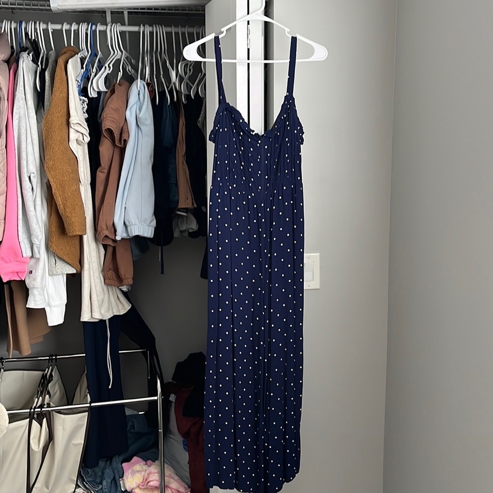 Madewell Polka Dot Jumpsuit, Nwt Missing Button - image 2